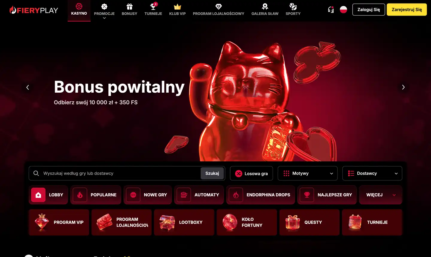 FieryPlay Casino website preview